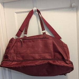 Burgundy Bag with Shoulder Straps